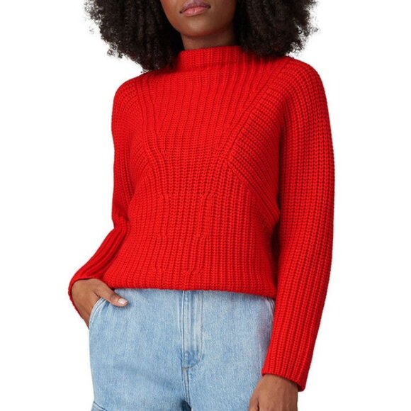 Equipment Sweaters - Equipment Vibrant Red Cowl Neck Sweater